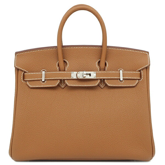 Hermes Birkin 25 Togo Handbag Gold