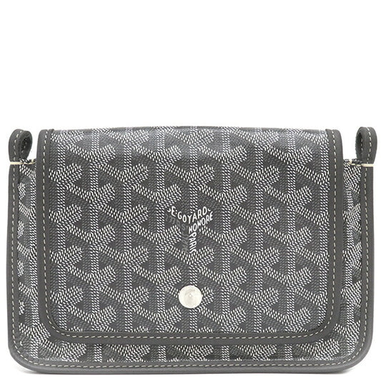 Goyard Plume Shoulder Bag Pouch Wallet Gray