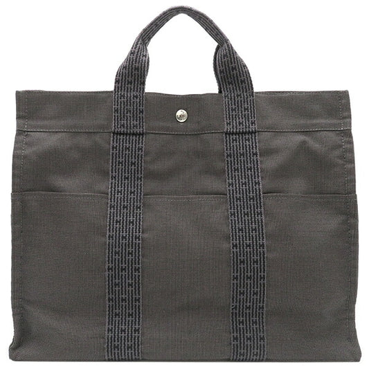 Hermes Canvas Tote Bag MM Grey