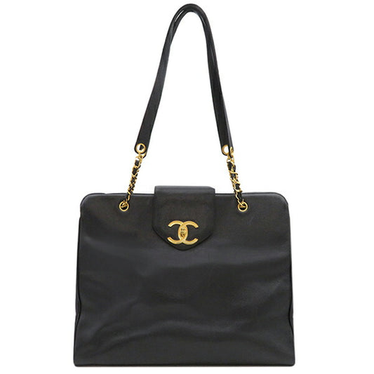 Chanel Caviar Skin Shoulder Bag Chain Tote