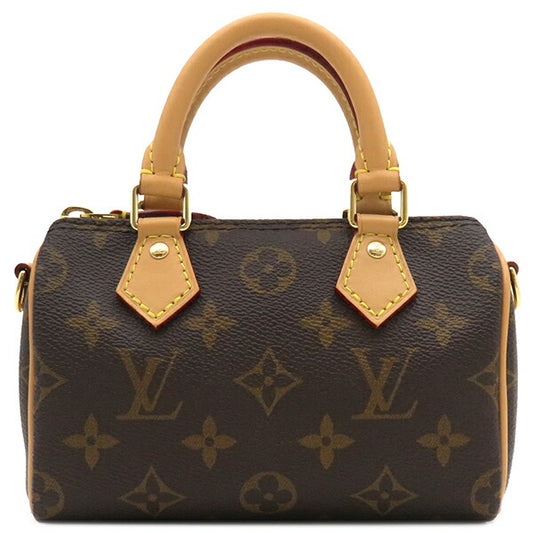 Louis Vuitton Nano Speedy Monogram Canvas Handbag