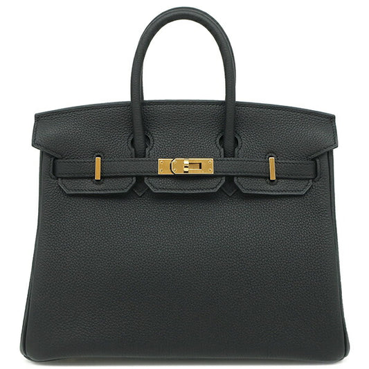 Hermes Birkin 25 Togo Handbag Black