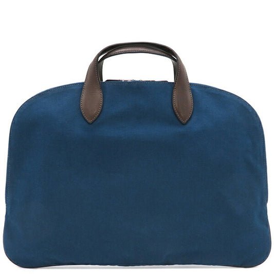 Hermes Edito 42 Canvas Leather Tote Bag