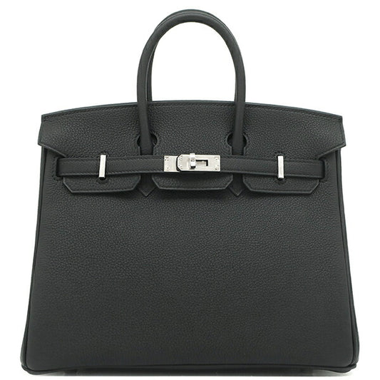 Hermes Birkin 25 Togo Handbag Black