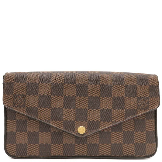 Louis Vuitton Damier Canvas Chain Wallet Pochette Felicie N40492