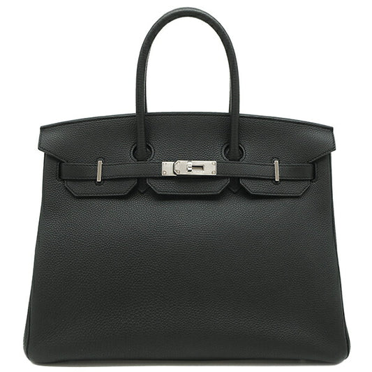 Hermes Birkin 35 Togo Black Handbag