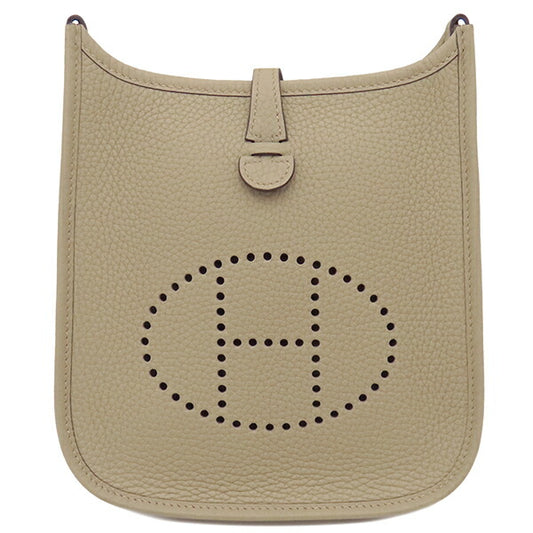 Hermes Evelyne TPM Clemence Shoulder Bag Beige