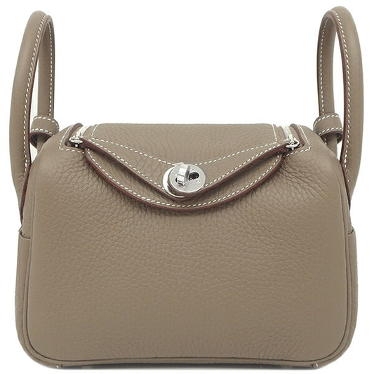 Hermes Lindy Mini 20 Shoulder Bag Etoupe