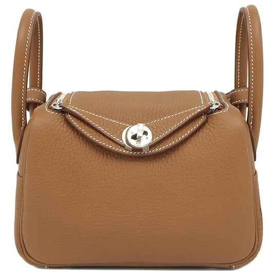 Hermes Lindy Mini 20 Shoulder Bag Gold