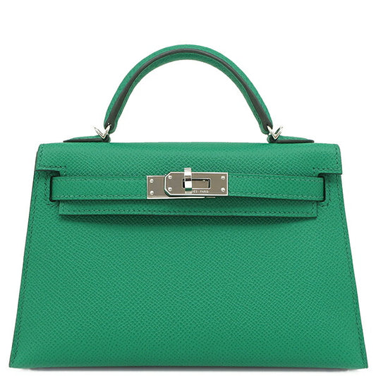 Hermes Mini Kelly 2-Way Bag Green