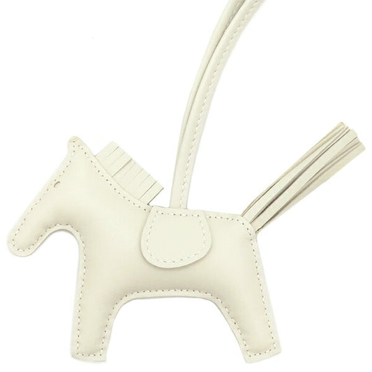 Hermes Rodeo PM Bag Charm Off-White
