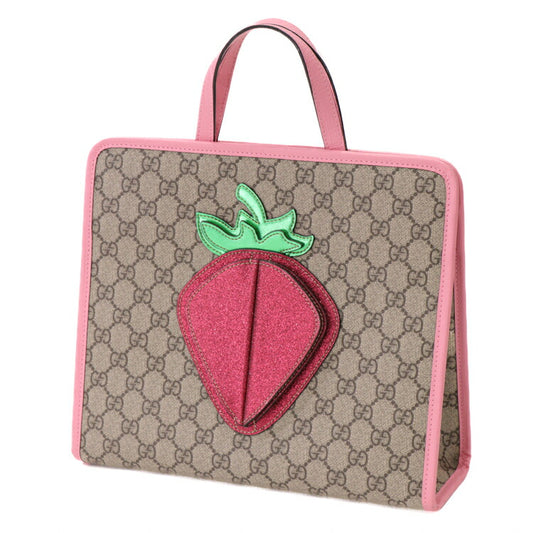 Gucci Children's GG Supreme 3D Strawberry Handbag