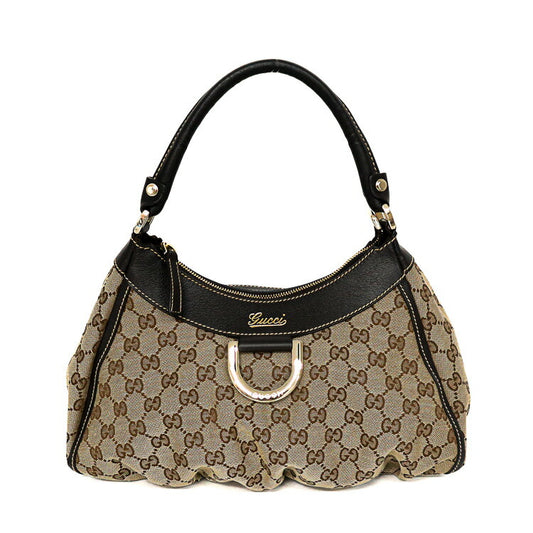 Gucci GG Canvas Leather Shoulder Bag
