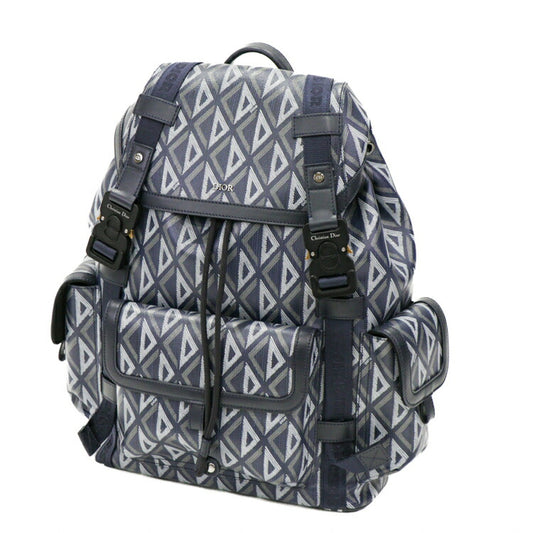 Dior Diamond Canvas Leather Backpack