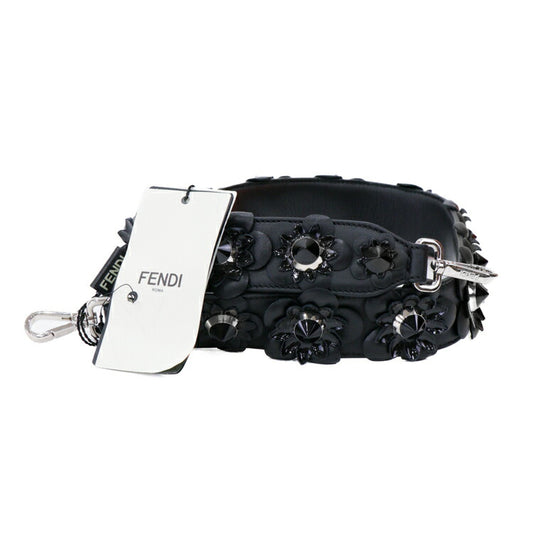 Fendi Leather Shoulder Strap Black