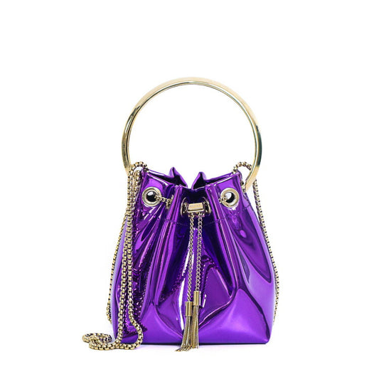 Jimmy Choo Leather Drawstring Shoulder Bag BONBONXVK