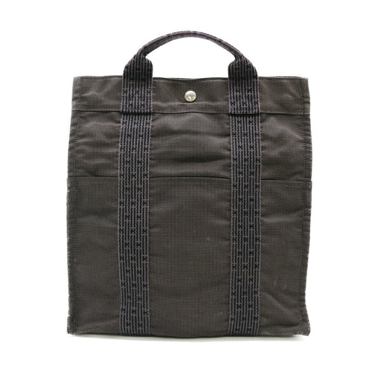 HERMES Aline Ad MM Nylon Backpack Gray