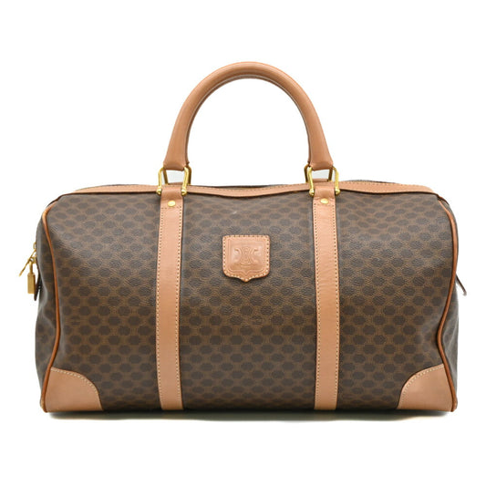 Celine Vintage Macadam Boston Bag Brown