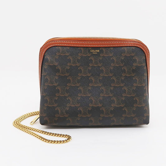 Celine Triomphe Chain Shoulder Bag