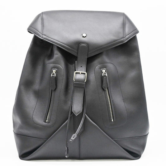 Montblanc Full-Grain Calfskin Backpack Black