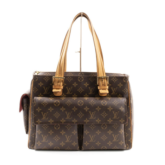 Louis Vuitton Monogram Canvas Leather Tote M51162