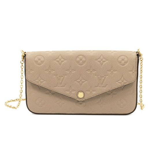 Louis Vuitton Pochette Felicie Monogram Leather Clutch