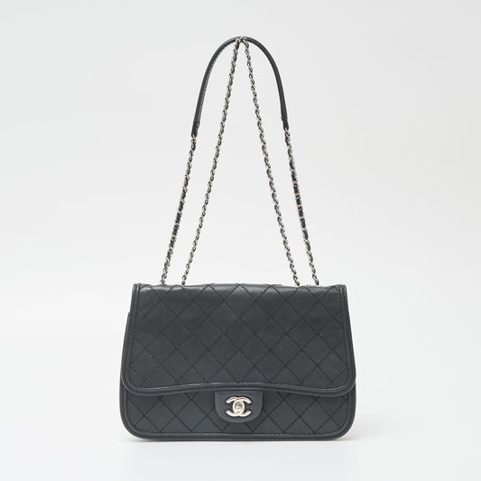 Chanel Wild Stitch Calfskin Chain Shoulder Bag