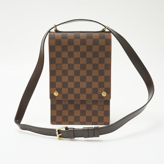 Louis Vuitton Damier Canvas Leather Portobello Crossbody