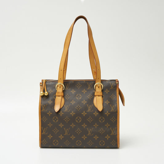 Louis Vuitton Monogram Canvas Leather Tote M40007