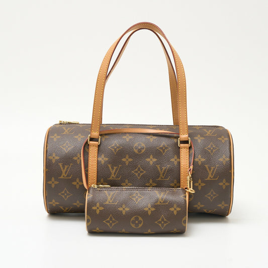 Louis Vuitton Papillon 30 Monogram Canvas Leather Handbag