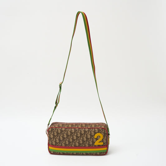 Dior Rasta Trotter Crossbody Bag PVC Canvas Leather
