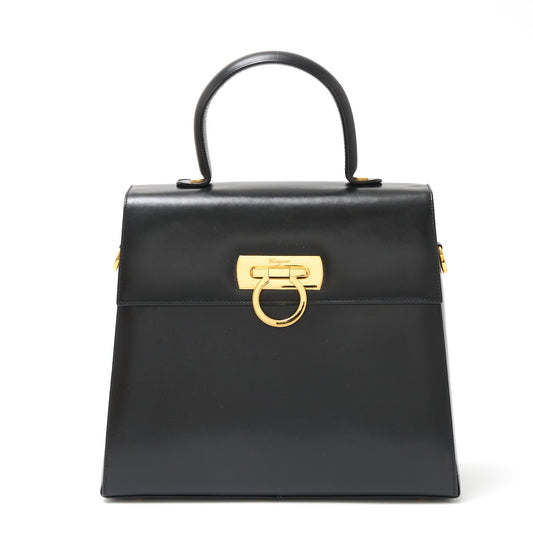 Salvatore Ferragamo Gancini Leather Handbag