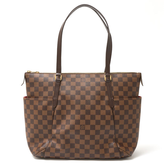 Louis Vuitton Damier Ebene Leather Totally MM Bag