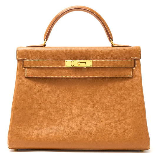 Hermes Kelly 32 Handbag Brown