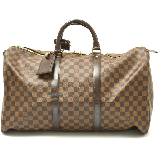 Louis Vuitton Damier Ebene Keepall 50 Travel Bag