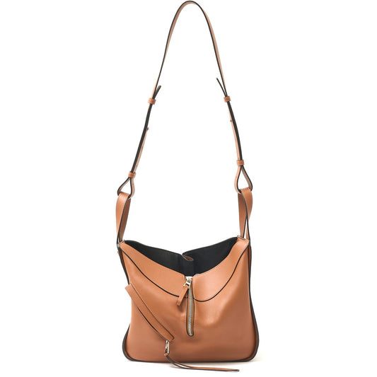 Loewe Small Hammock Bag Calfskin Brown Black