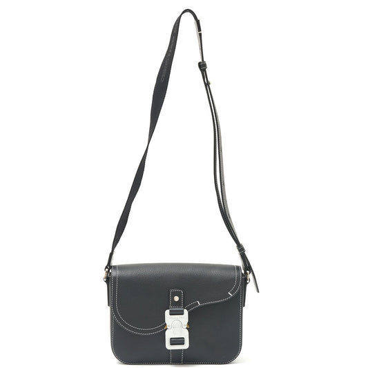 Dior Saddle Flap Messenger Bag Small Black