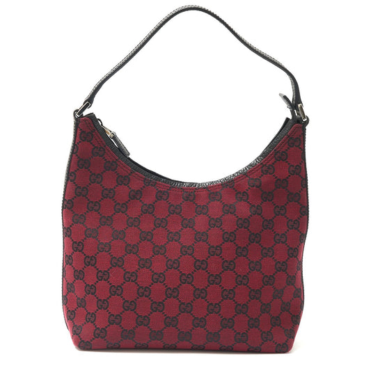Gucci GG Canvas Leather Shoulder Bag