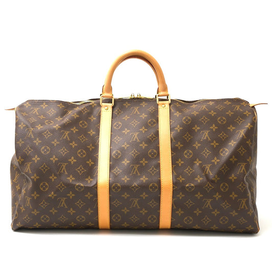 Louis Vuitton Monogram Leather Keepall 55 Bag