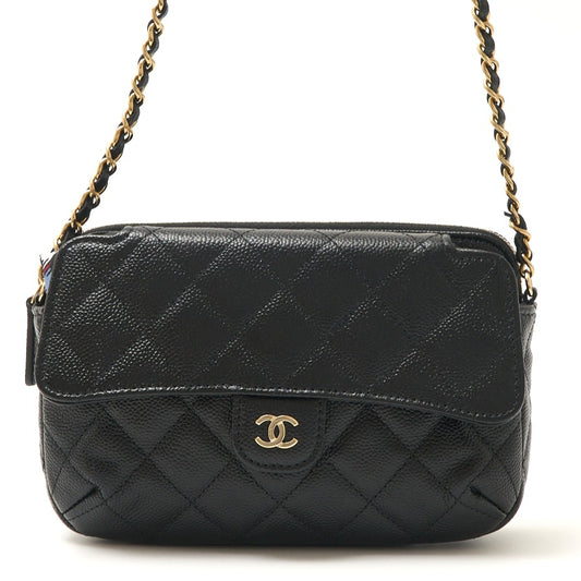 Chanel Caviar Skin Matelasse Chain Shoulder Bag