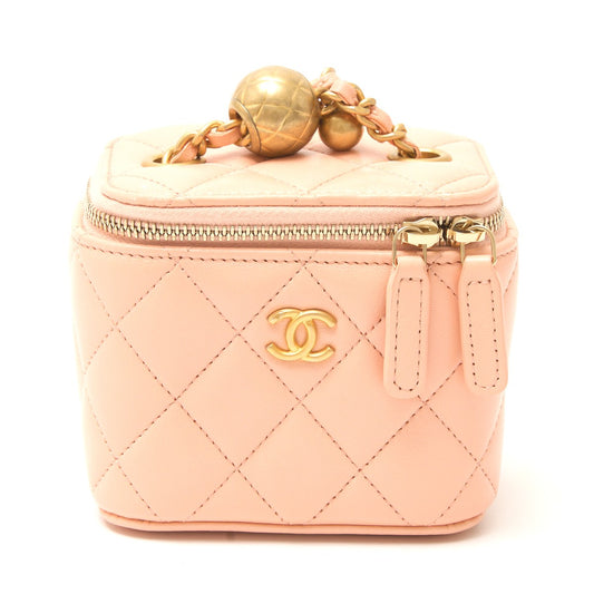 Chanel Lambskin Matelasse Mini Vanity Bag