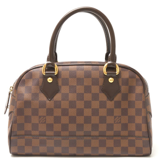 Louis Vuitton Damier Ebene Canvas Leather Duomo Handbag