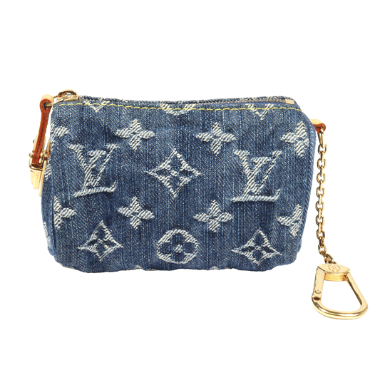 Louis Vuitton Monogram Denim Speedy PM Pouch M95082