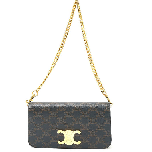 Celine Triomphe Calfskin Multi Pochette Handbag
