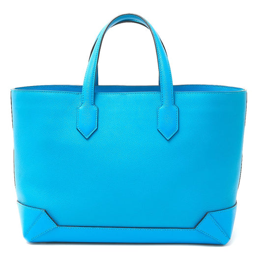 Hermes Maxi Box Cabas 30 Handbag Blue