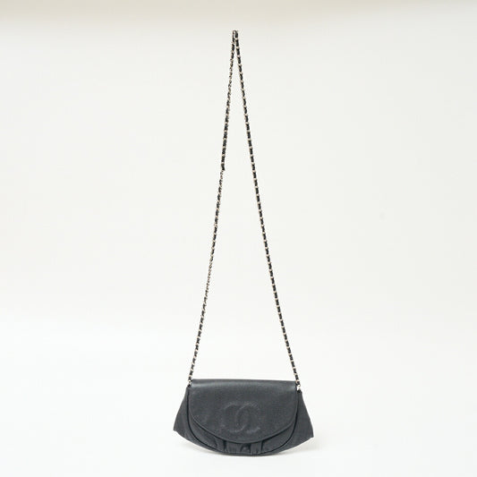 Chanel Half Moon Chain Wallet Shoulder Bag