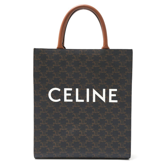 Celine Small Vertical Cabas Handbag Canvas Leather