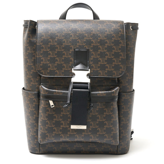 Celine Triomphe Calfskin Backpack Black