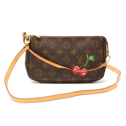 Louis Vuitton Monogram Cherry Canvas Leather Pochette M95008