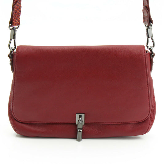 Elizabeth and James Leather Shoulder Bag Red
